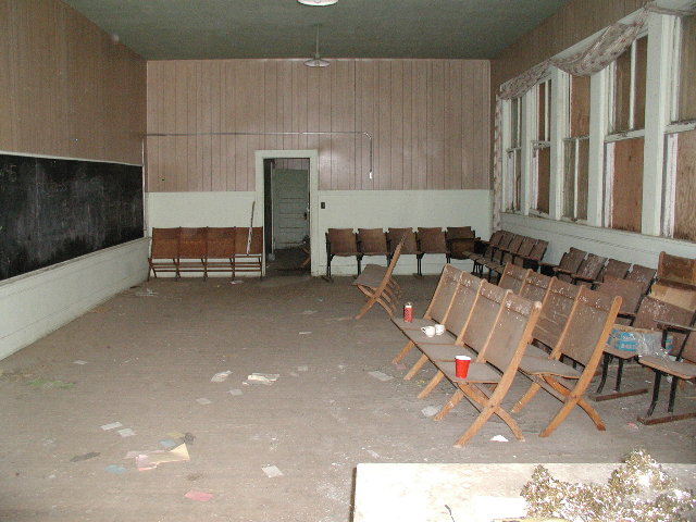 Inside the schoolhouse